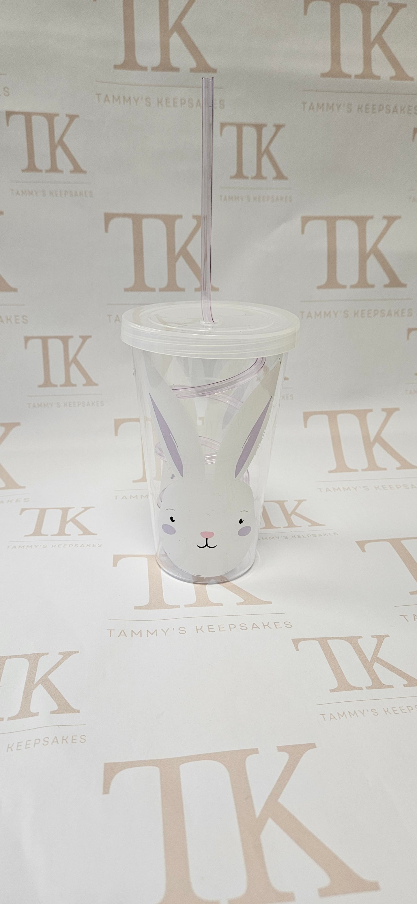 Purple bunny cold cup