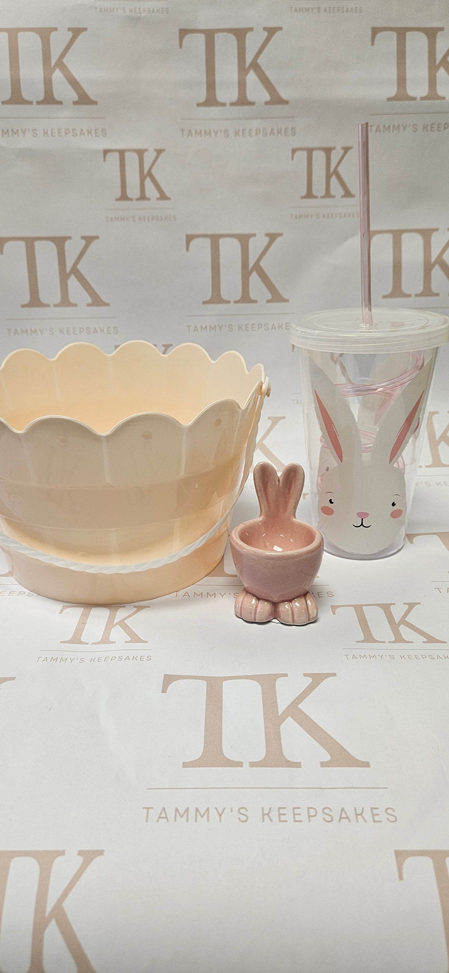 Pink easter bucket bundle