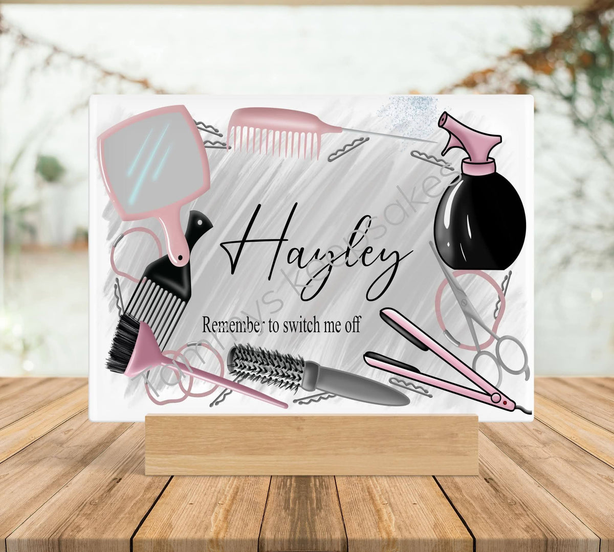 Personalised hair station boards