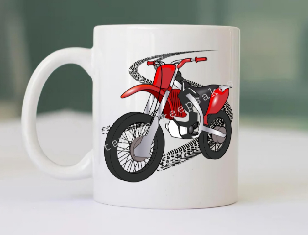 Biker dad mug