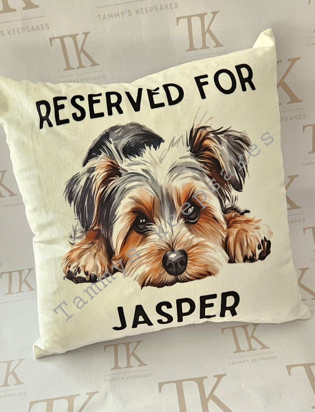 Morkie cushion