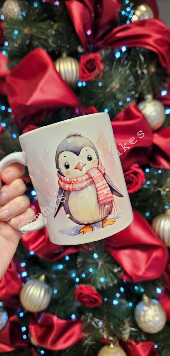 Cute penguin mug