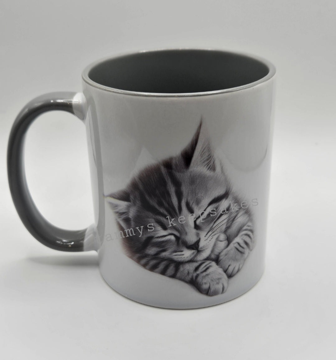 Sketchy kitten mug