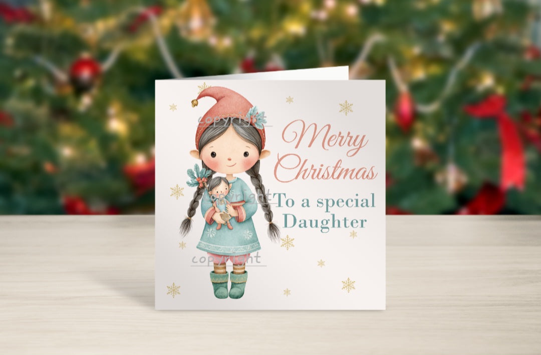 Elf Boy/Girl Christmas card