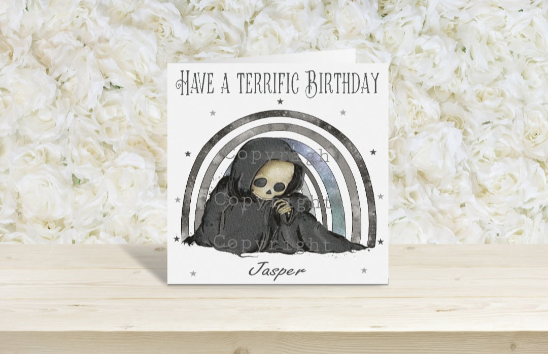 Grim Reaper Birthday card