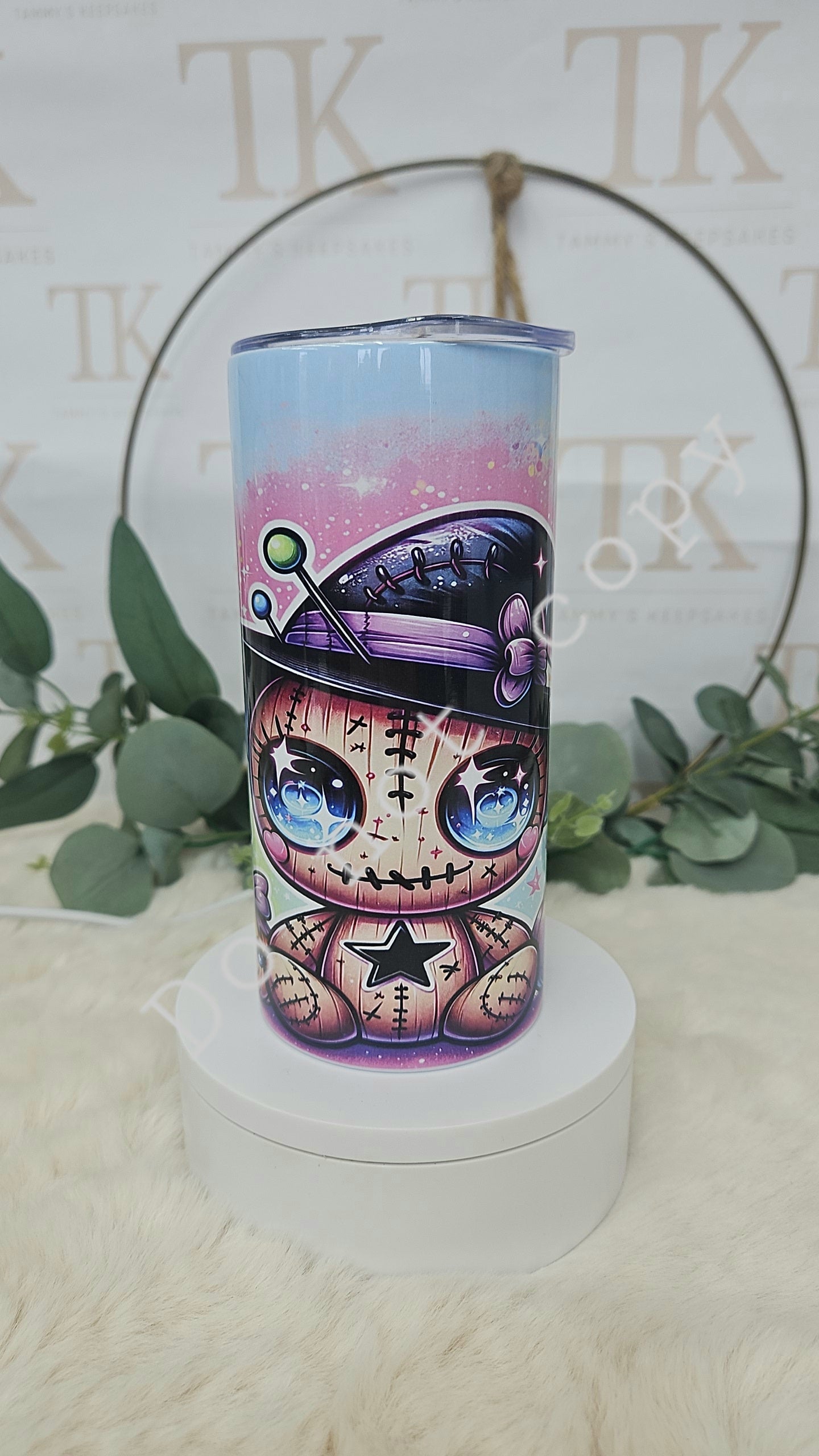 Halloween voodoo tumbler