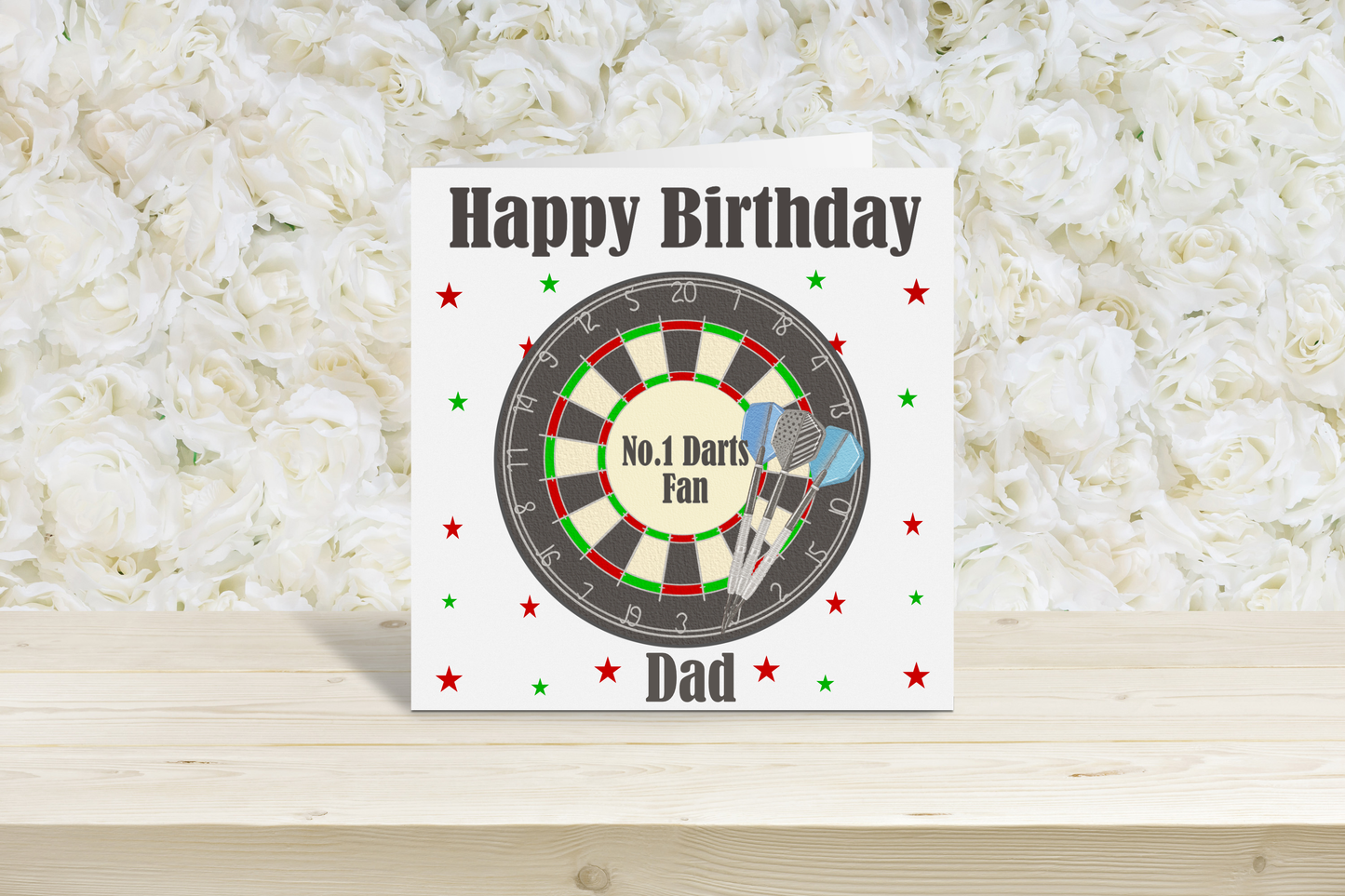 Darts Happy Birthday card