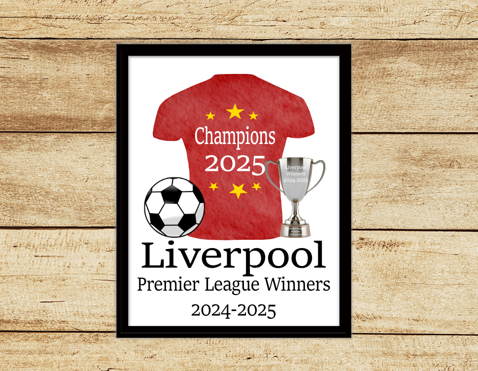 Liverpool champions 2024-2025 A4 picture