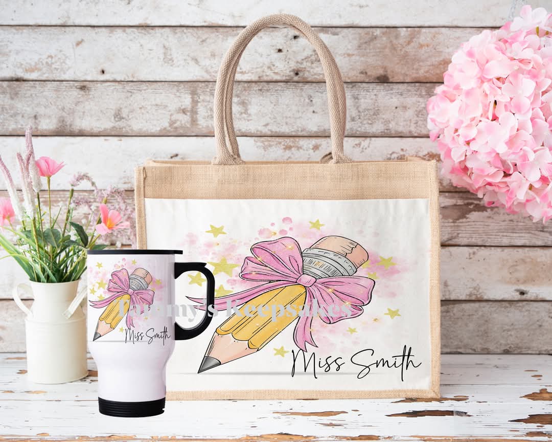 Pink bow pencil gifts