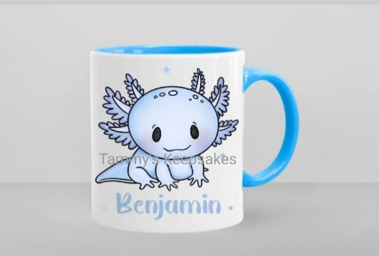 Personalised axolotl mug
