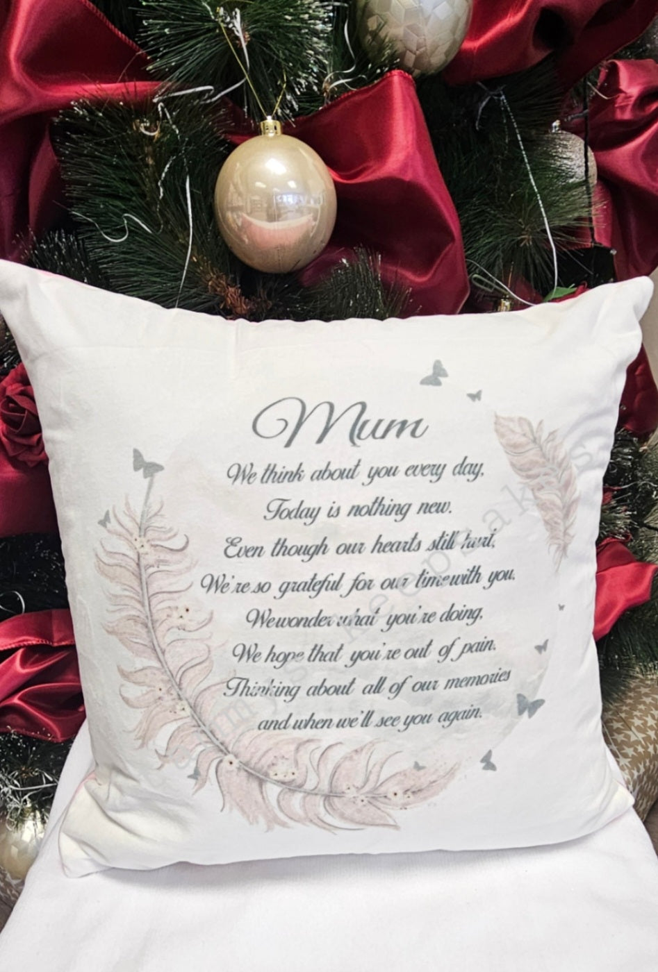 Mum memorial cushion