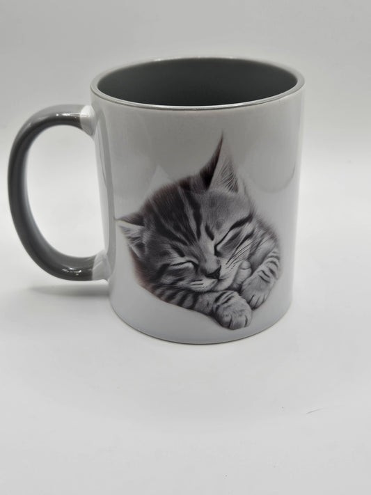 Sketchy kitten mug