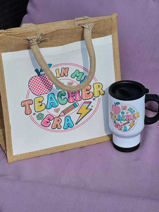 Teacher era mug and bag set