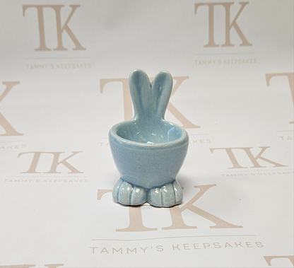 Blue Easter egg cup