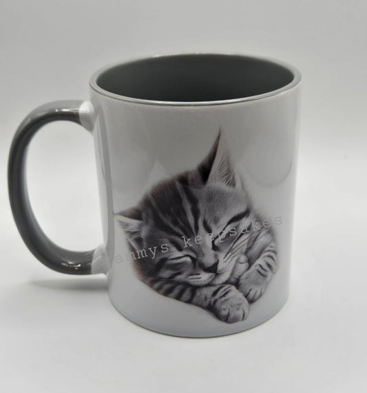 Sketchy kitten mug