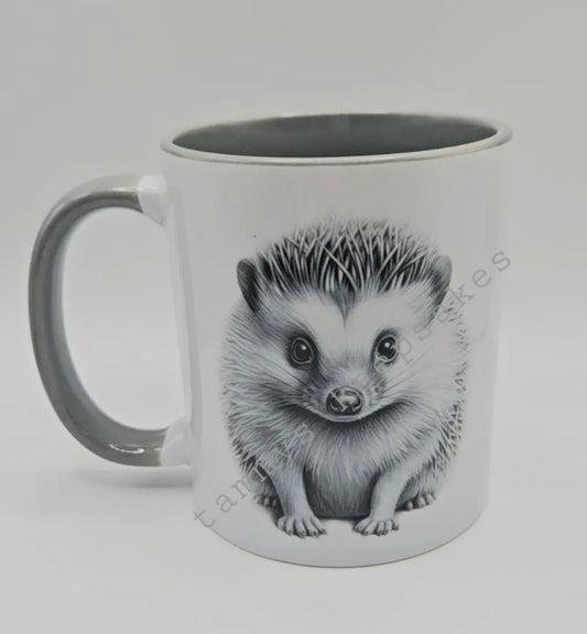 Sketchy hedgehog mug