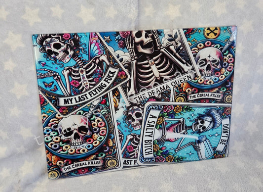 Tarot card chopping board