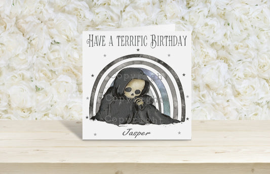 Grim Reaper Birthday card