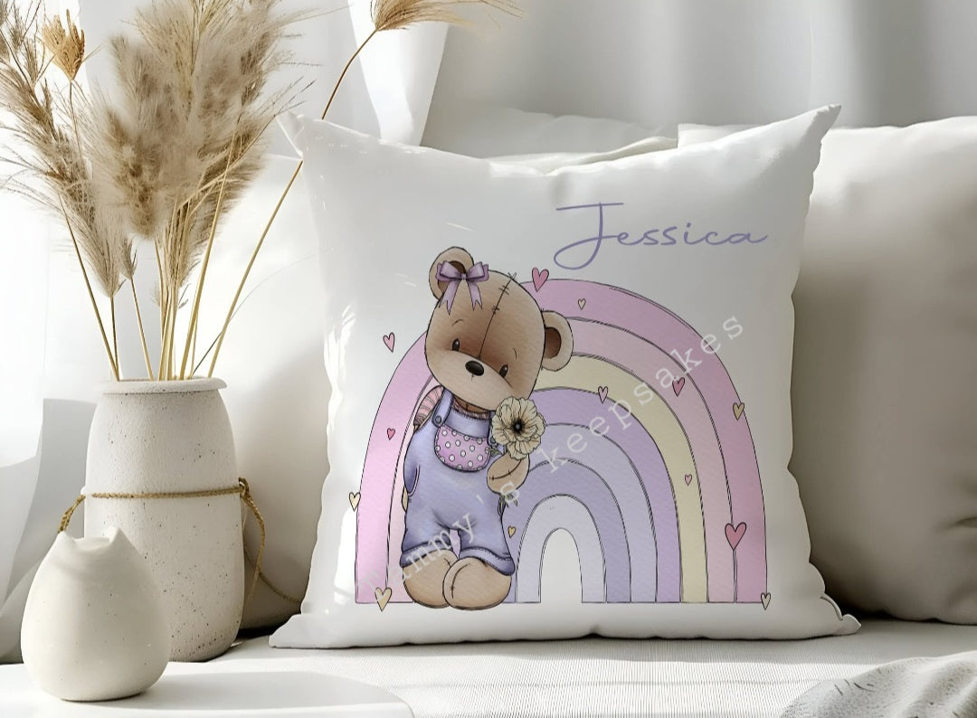 Bear rainbow cushions
