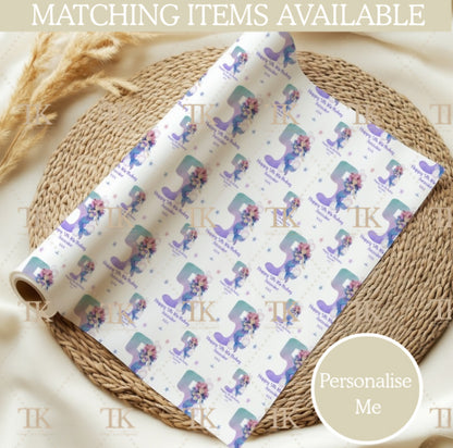 Mermaid number Wrapping Paper
