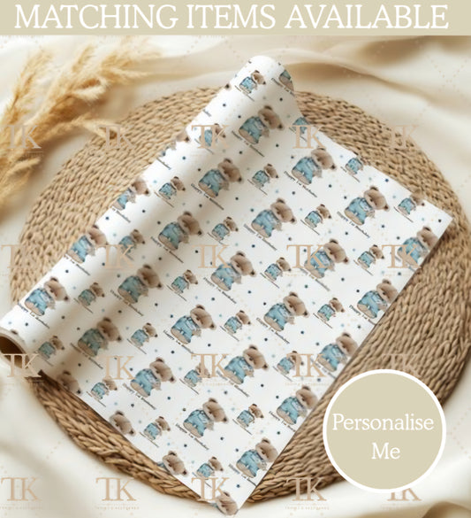 Dungaree bear Wrapping Paper