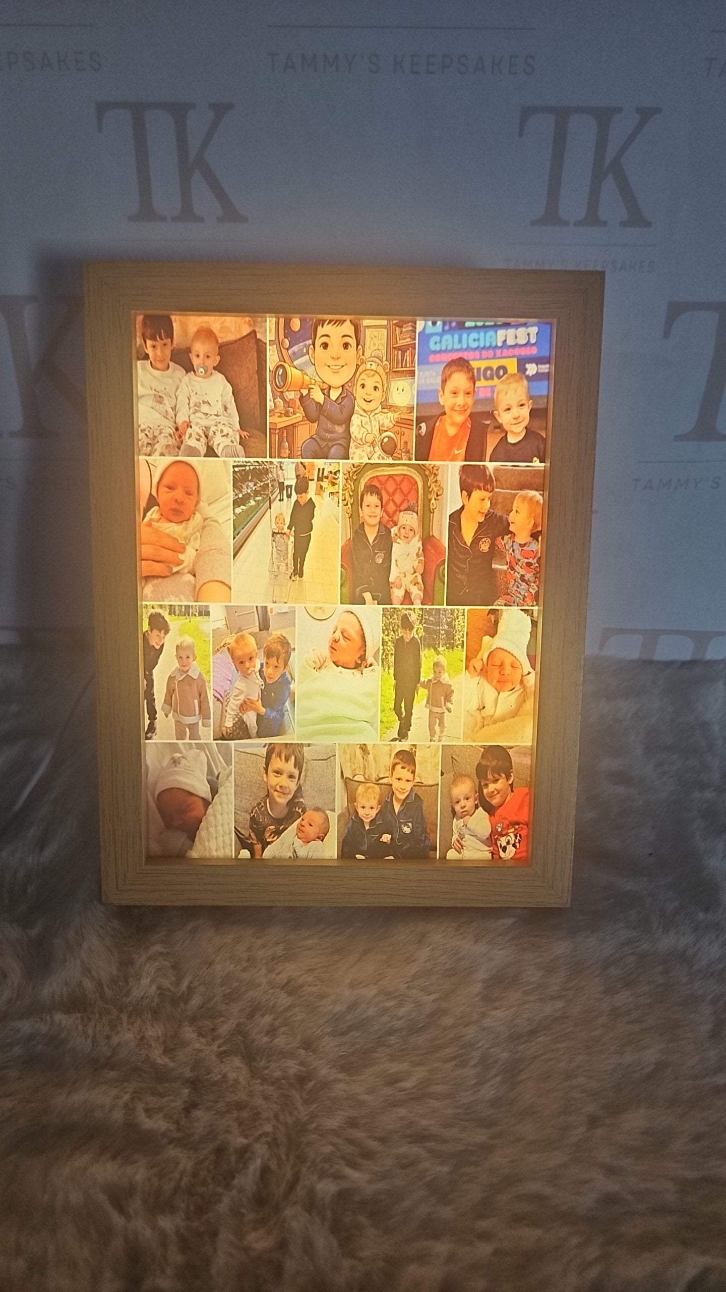 Personalised A5 led light up photo frames