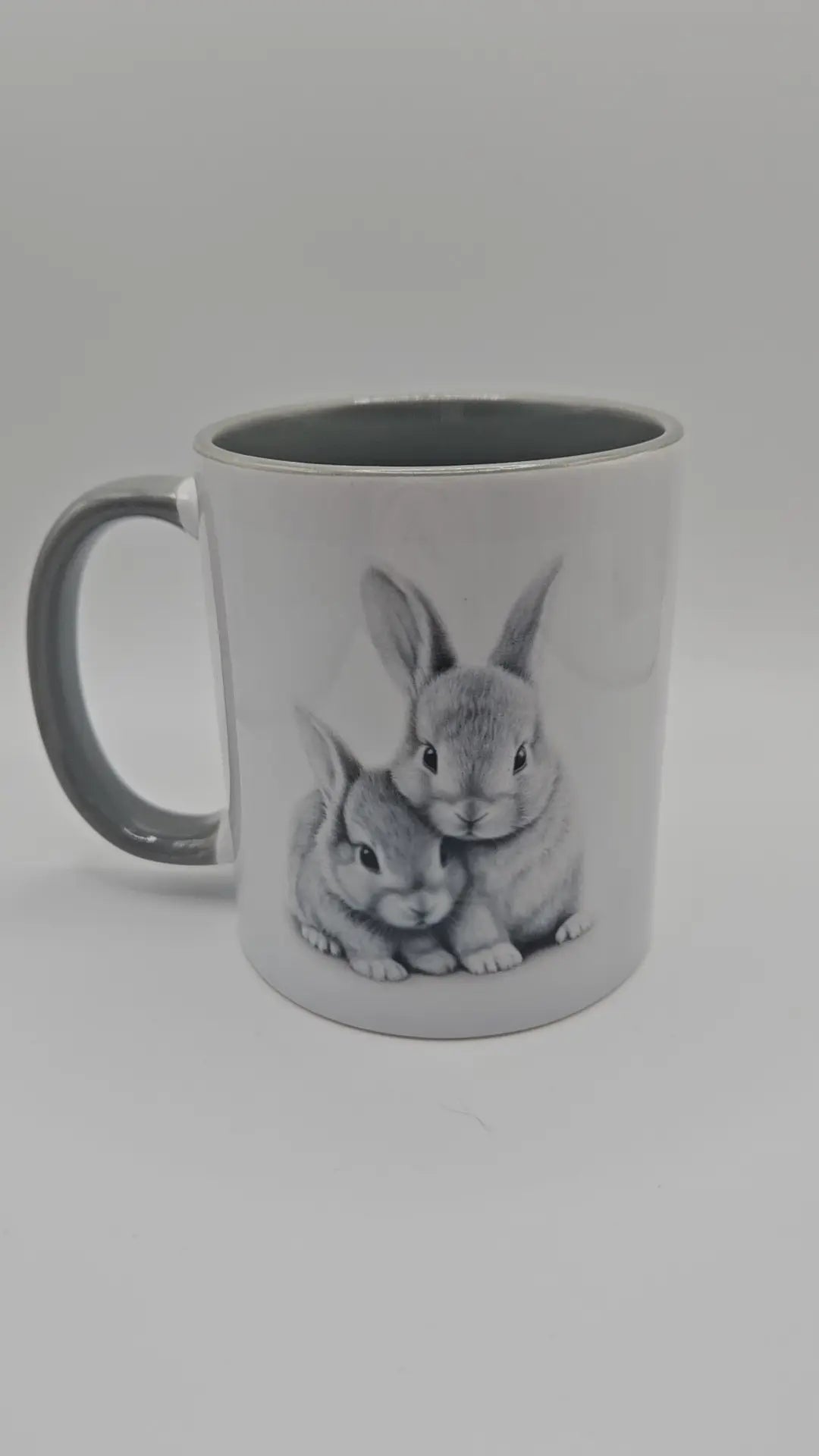 Sketchy rabbit mug