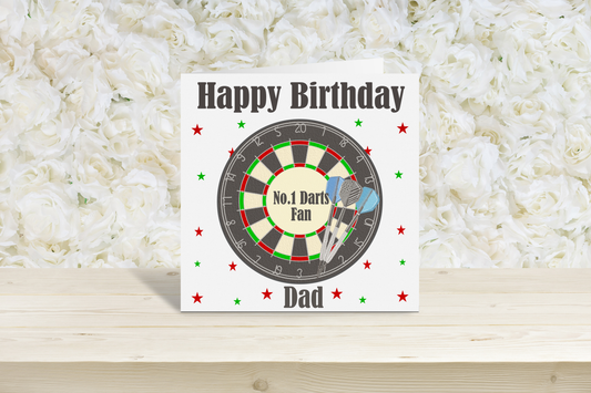 Darts Happy Birthday card