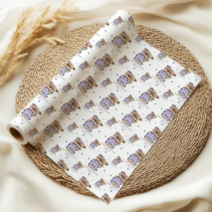 Dungaree bear Wrapping Paper