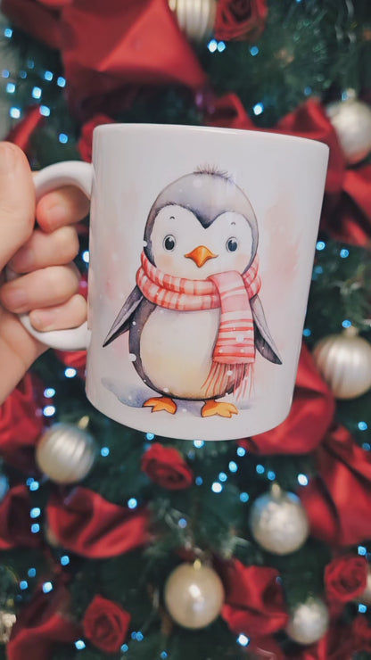 Cute penguin mug