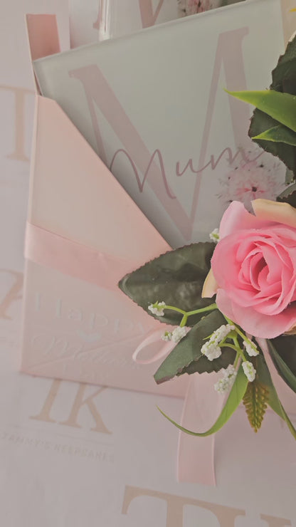 Faux flower envelope boxes