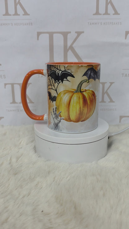 Alphabet halloween mug