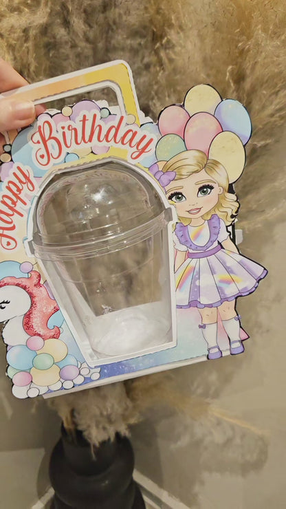 Unicorn doll sweetie dome holder