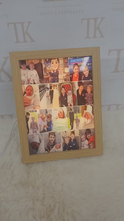 Personalised A5 led light up photo frames
