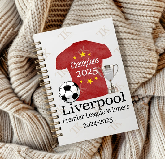 Liverpool champions 2024-2025 A5 Notebook