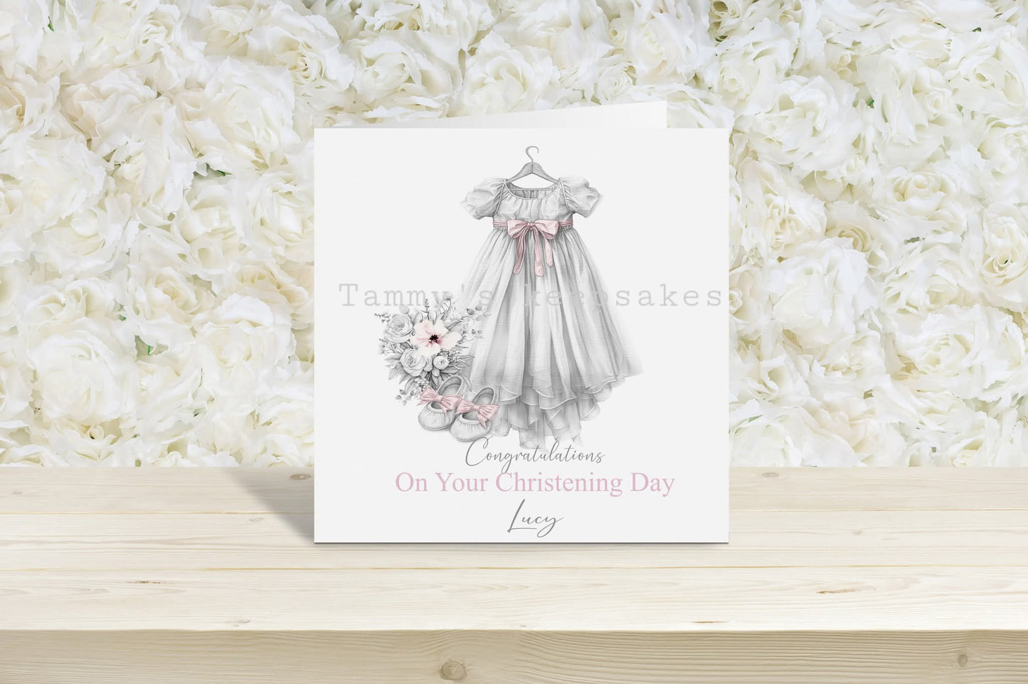 Christening day/holy communion card