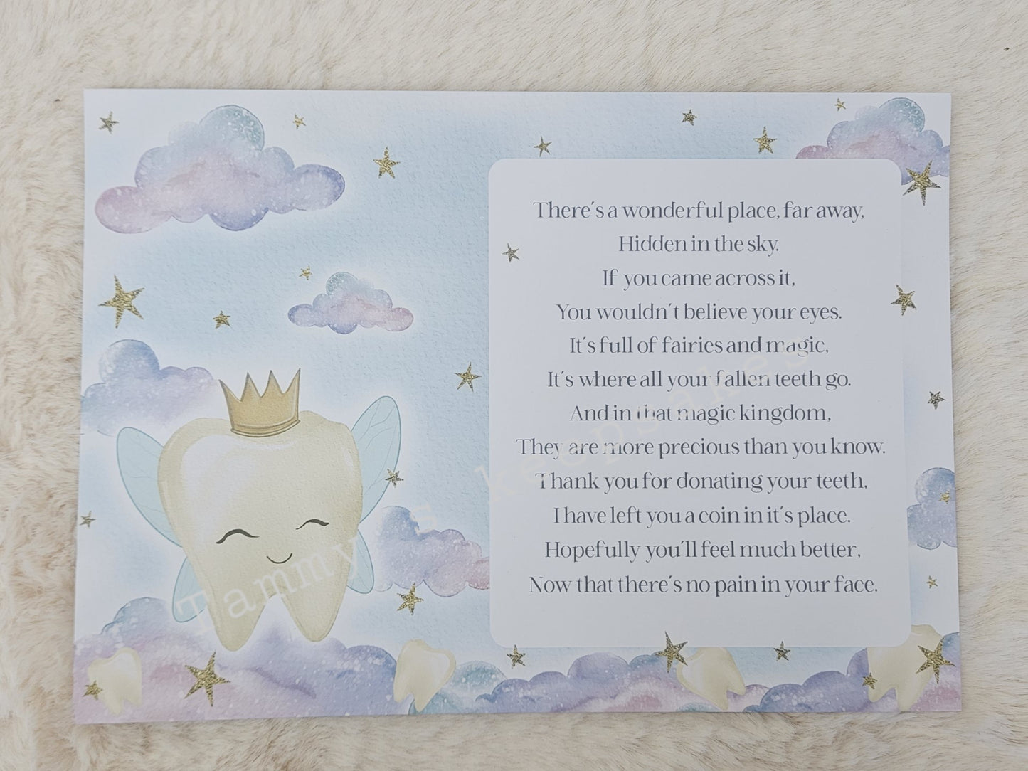Tooth fairy certificate